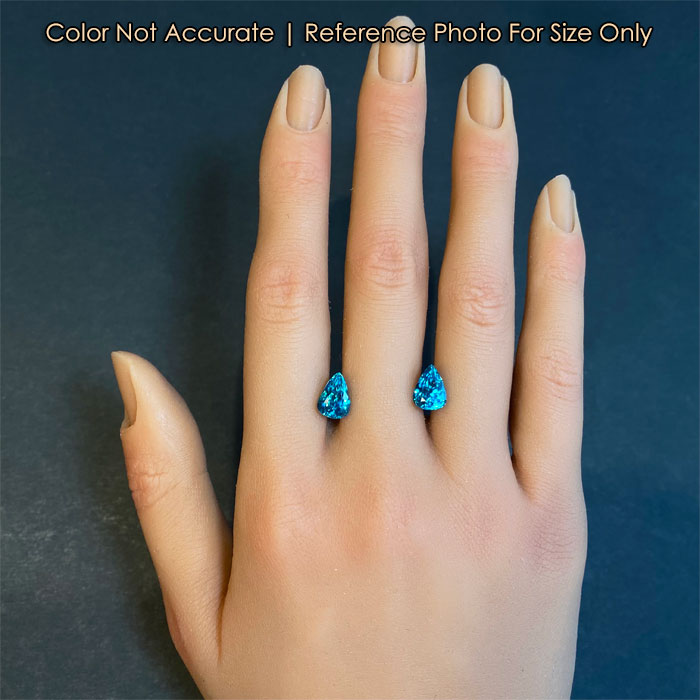 greenish blue zircon gems size 