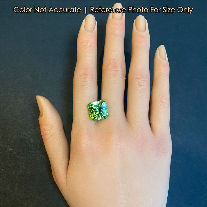 beautiful mint green peridot from pakistan size on a hand