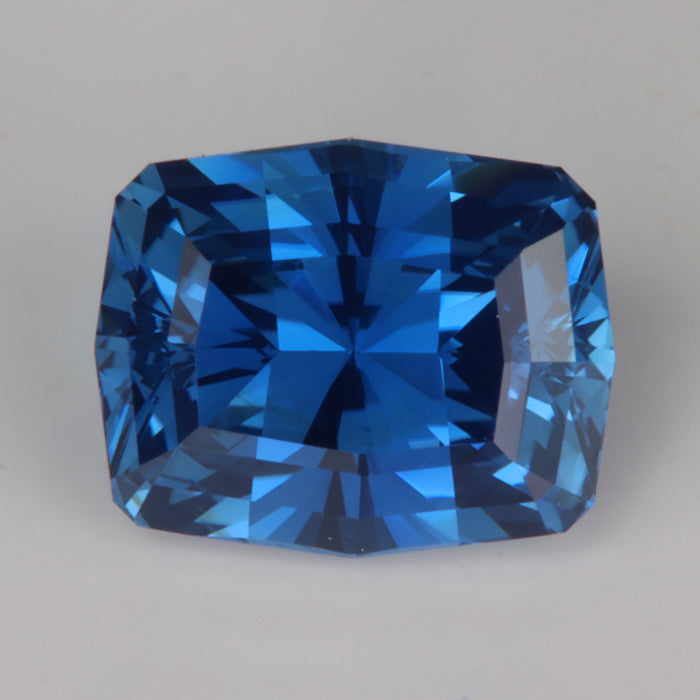 greenish blue excellent cut brilliant antique cushion sapphire gemstone beautiful