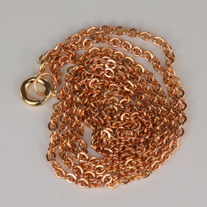 rose gold cable link estate chain