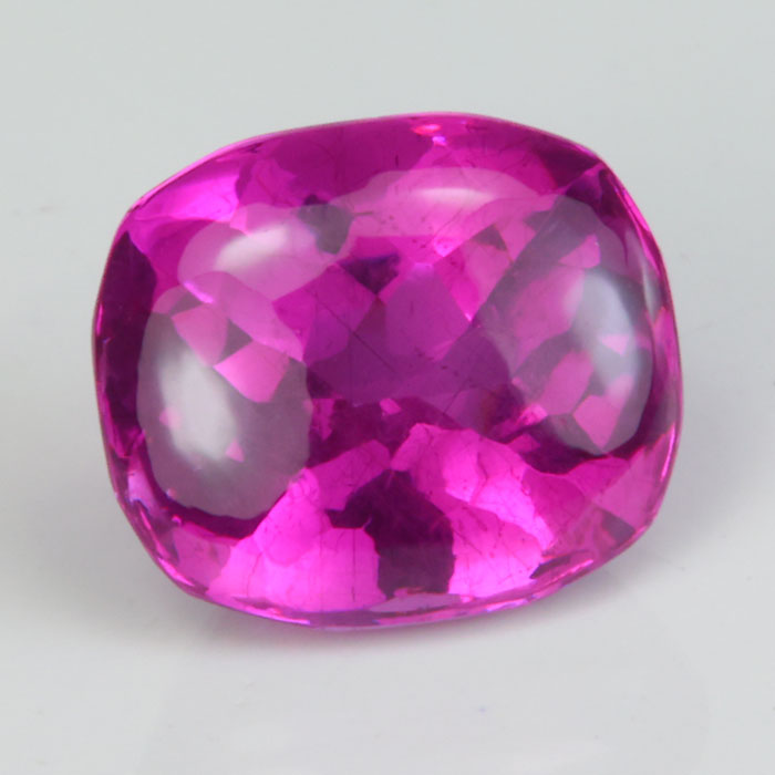 garnet gemstone pink cabochon and portuguese cut
