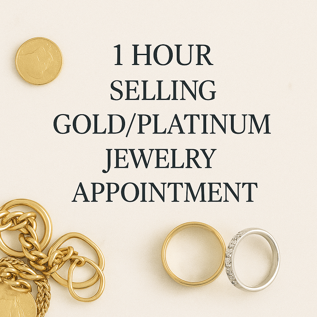 1 Hour Selling Gold/Platinum Jewelry Appointment