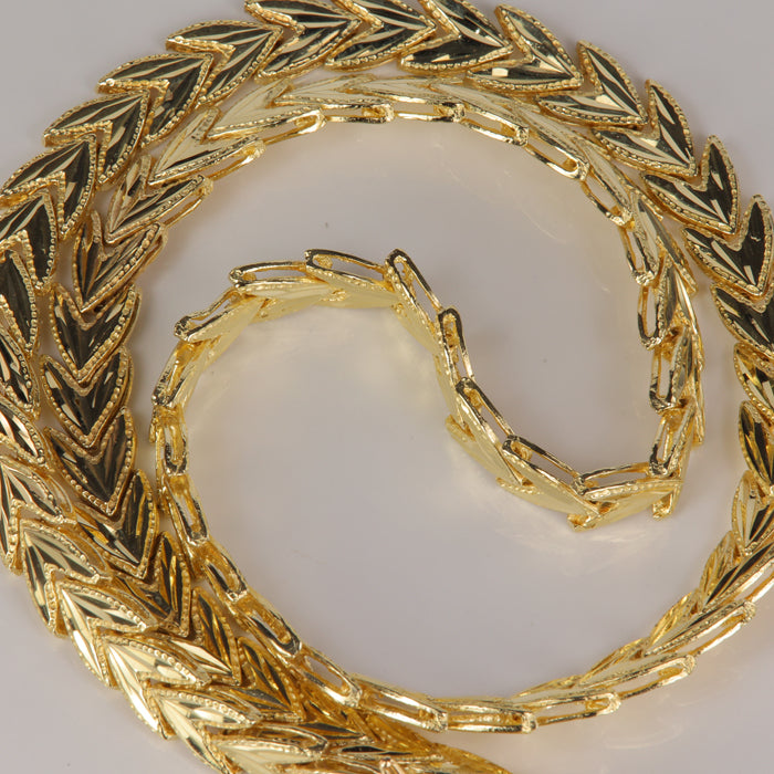 estate necklace with chevron design 