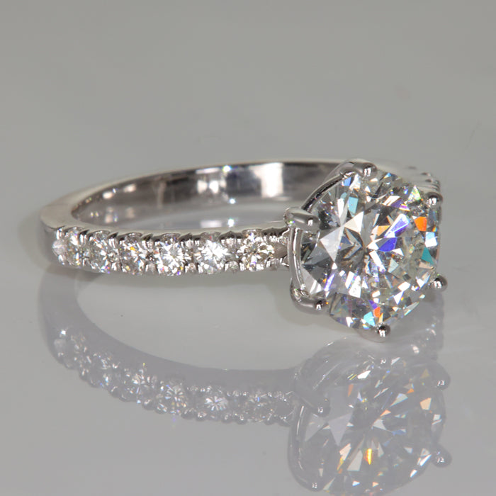 Diamond Engagement Ring 1.99 Carat Center Diamond