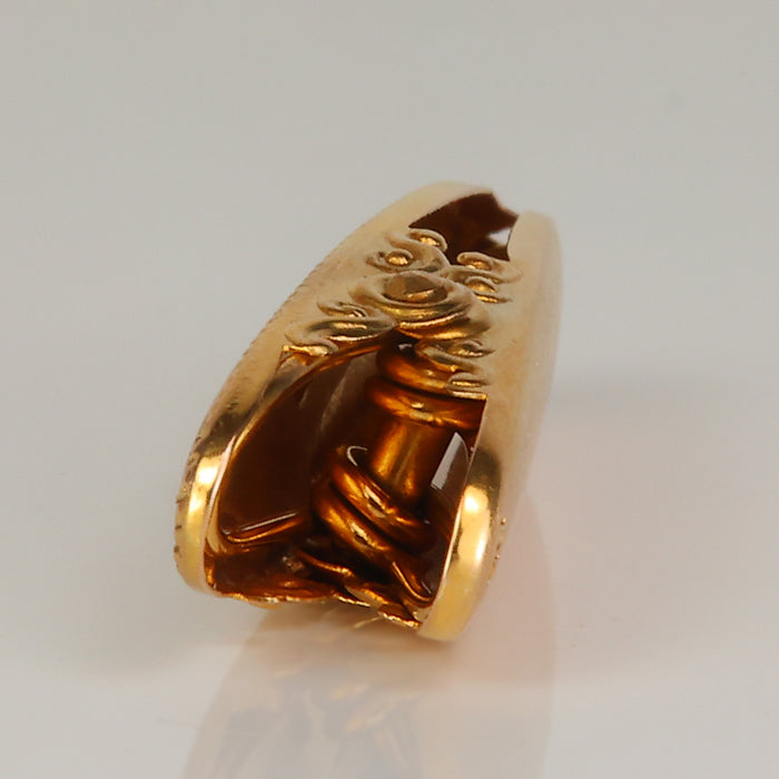tie clip in yellow gold