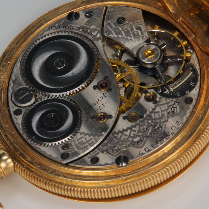 yellow gold Elgin pocket watch