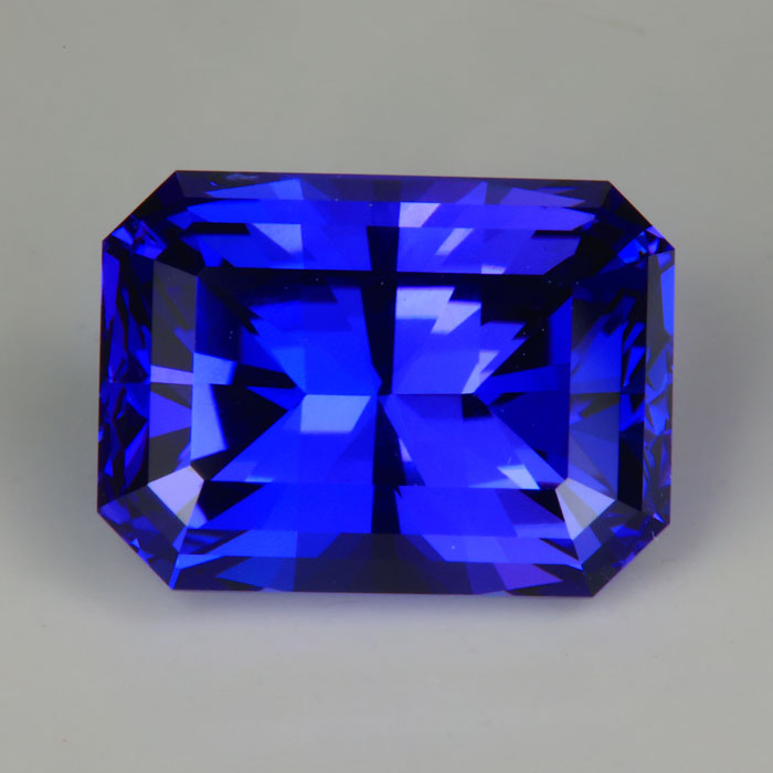tanzanite gemstone blue violet emerald cut 