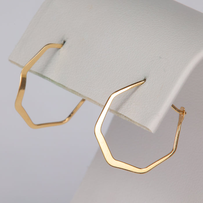 geometric hoop earrings