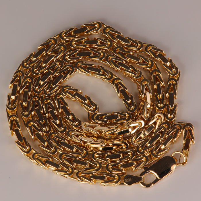 yellow gold wheat chain estate piece 22 inch