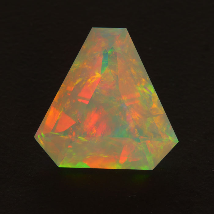 Faceted Ethiopian Opal Gemstone Hydrophane