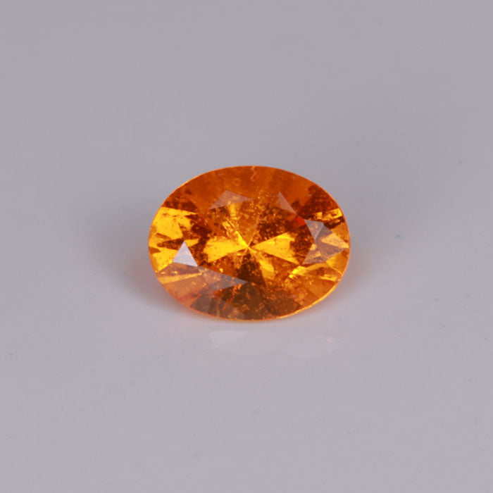 oval cut spessartite garnet orange