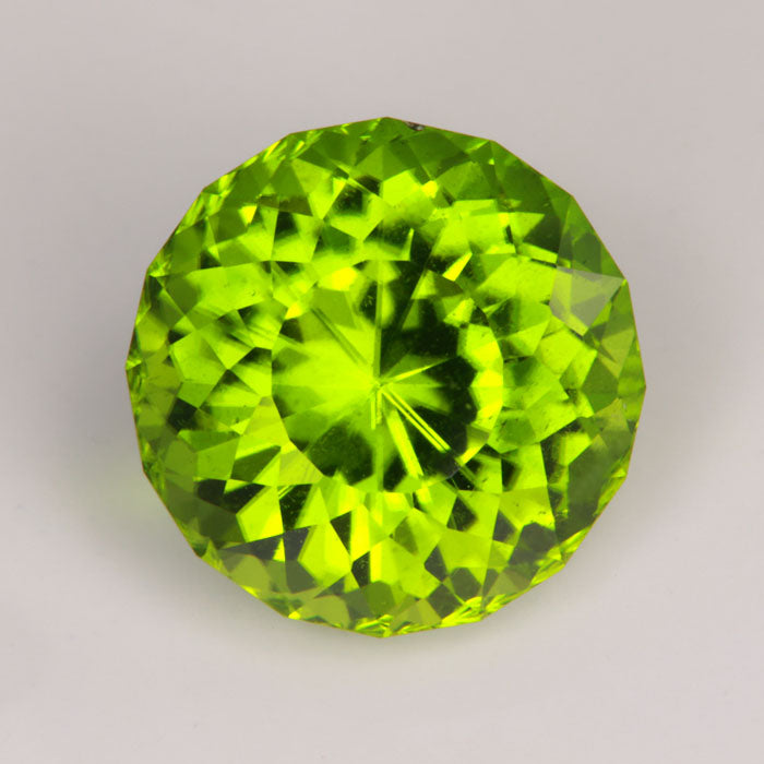 green gogo peridot gemstone portuguese cut