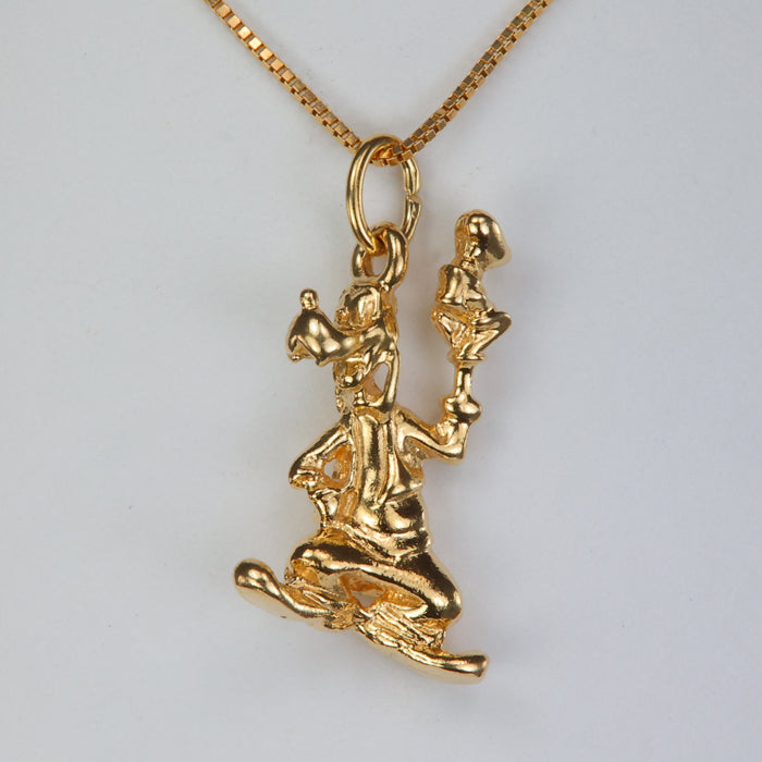 Yellow gold Goofy Disney pendant charm