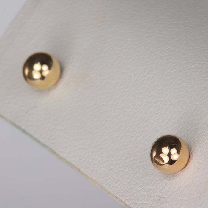 yellow gold estate ball studs