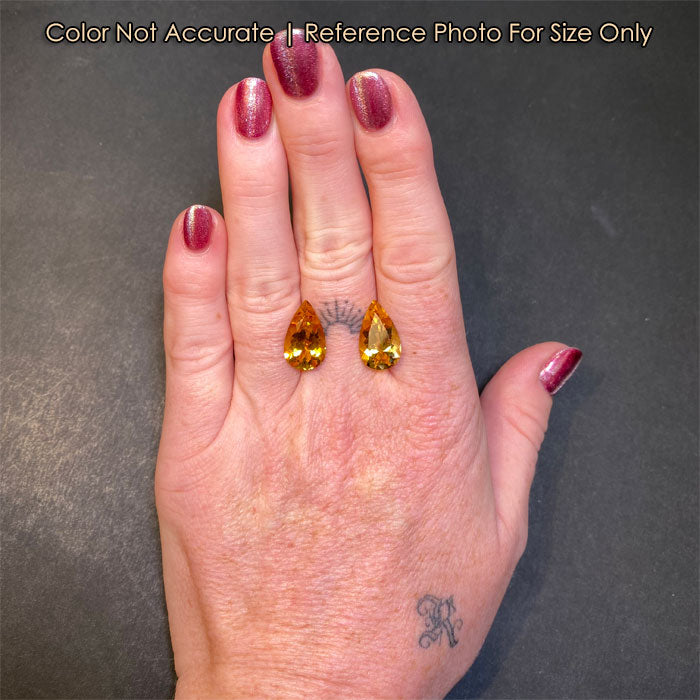 size of golden beryl heliodors