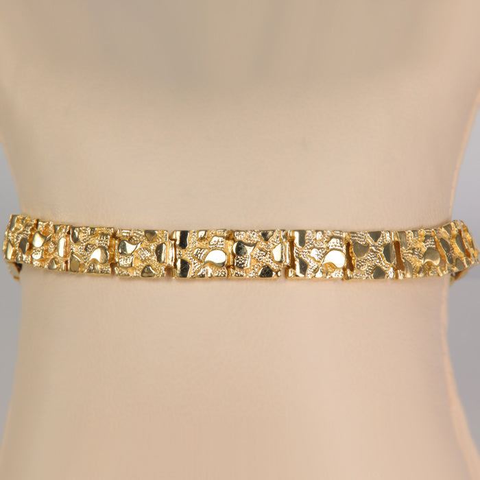 estate gold nugget bracelet
