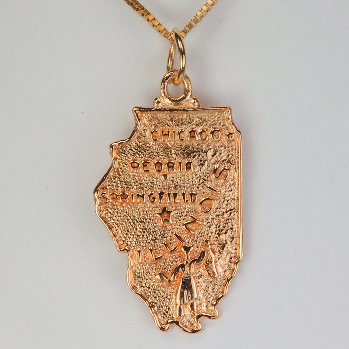 Yellow gold estate pendant Illinois