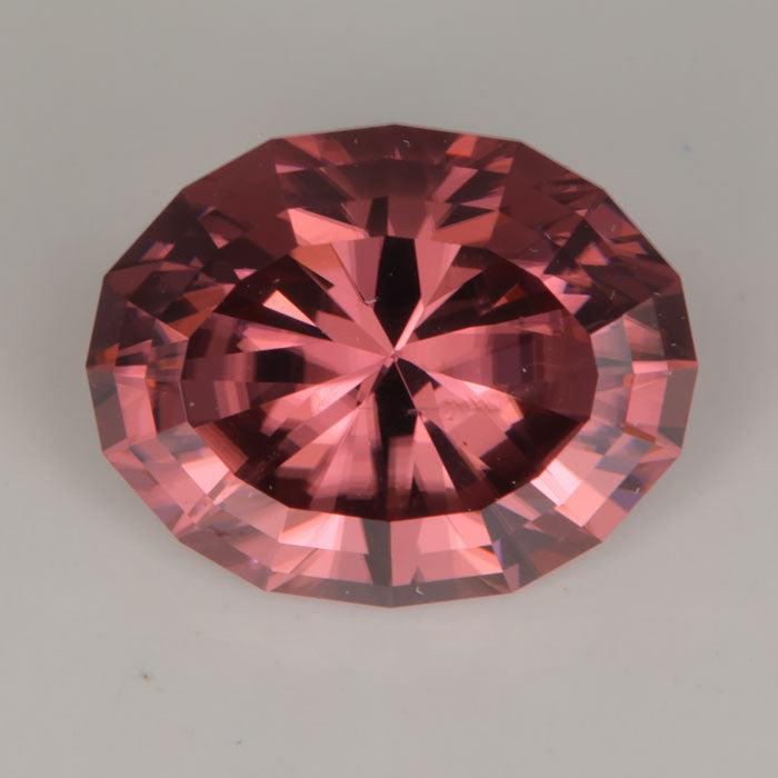 precision cut oval imperial zircon gemstone 2 . 54 carats 255 . 00