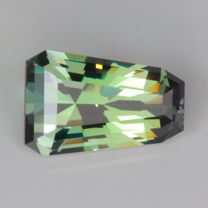 keystone cut fancy tanzanite gem natural color