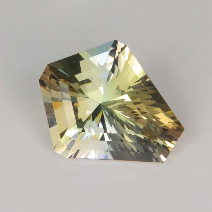 green natural tanzanite gemstone mixed brilliant kite cut