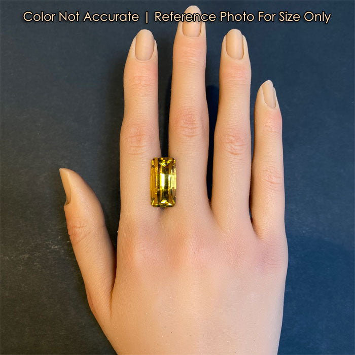 yellow golden beryl gem size on hand