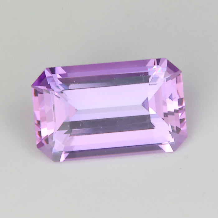 lavender color emerald cut fancy tanzanite