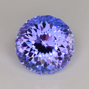 Light Purple Blue Tanzanite Portuguese Cut Gemstone cut by Michael Moriarty