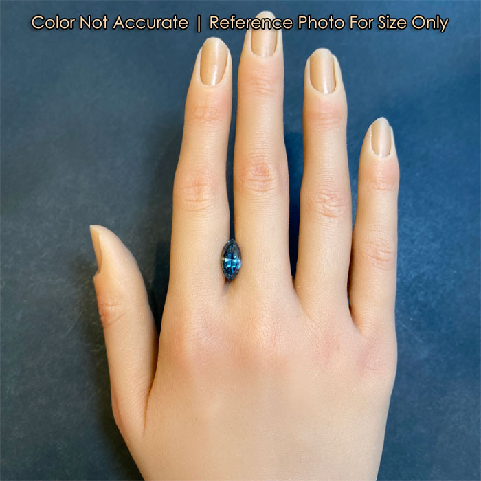 blue green fancy marquise tanzanite size