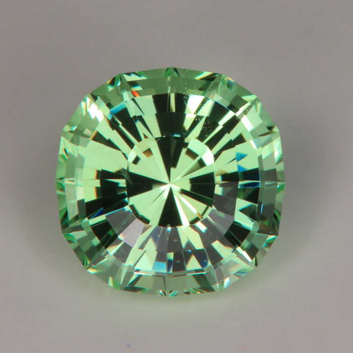 Merelani Mint Garnet Square Cushion 3.85 Carats