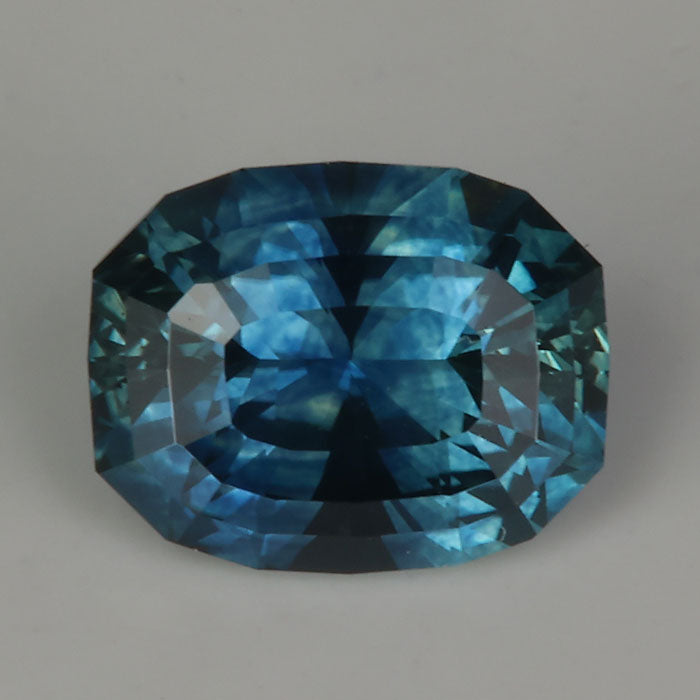 blue color oval cut Montana sapphire gemstone