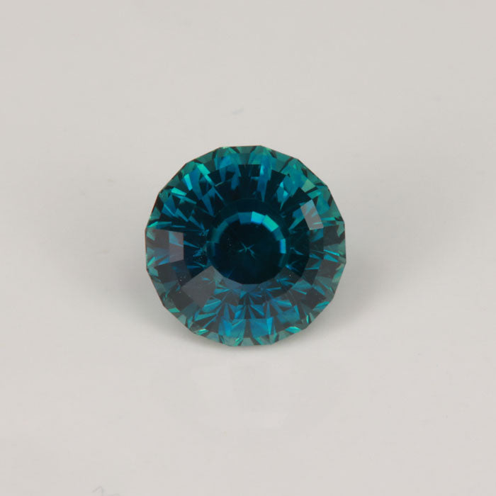 round step cut sapphire montana green blue