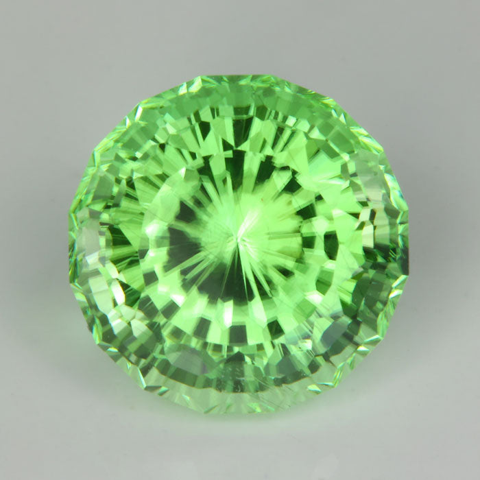 Multi-Faceted Round Cut (Apex Syphonia) Peridot 7.85 Carats