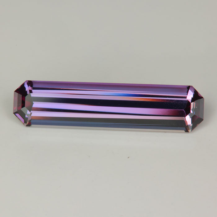 purple natural tanzanite gemstone emerald cut