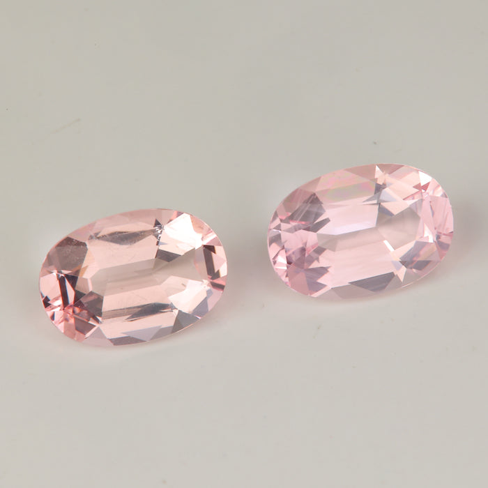 pink peach orange morganite gemstones