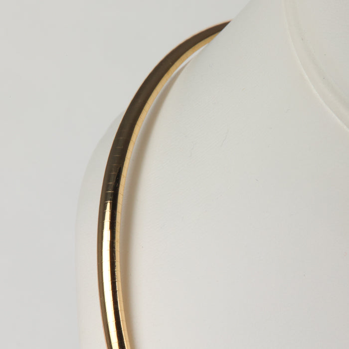 yellow gold omega necklace