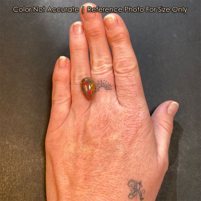 pear black opal size to hand