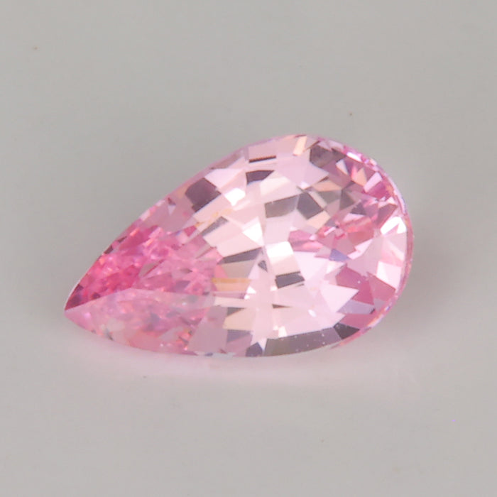 orange pink pear shape natural sapphire gemstone
