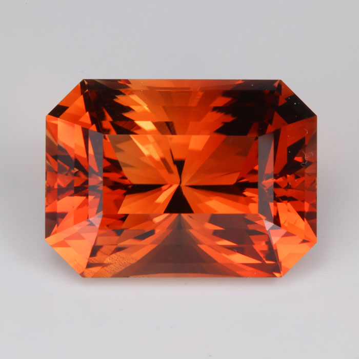 brilliant emerald cut oregon sunstone