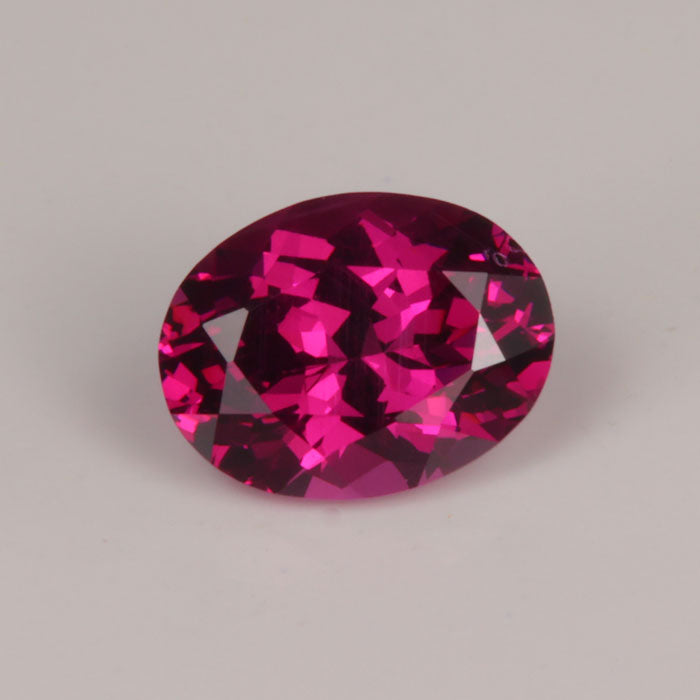 Oval Cut Garnet Gemstone Purplish Red