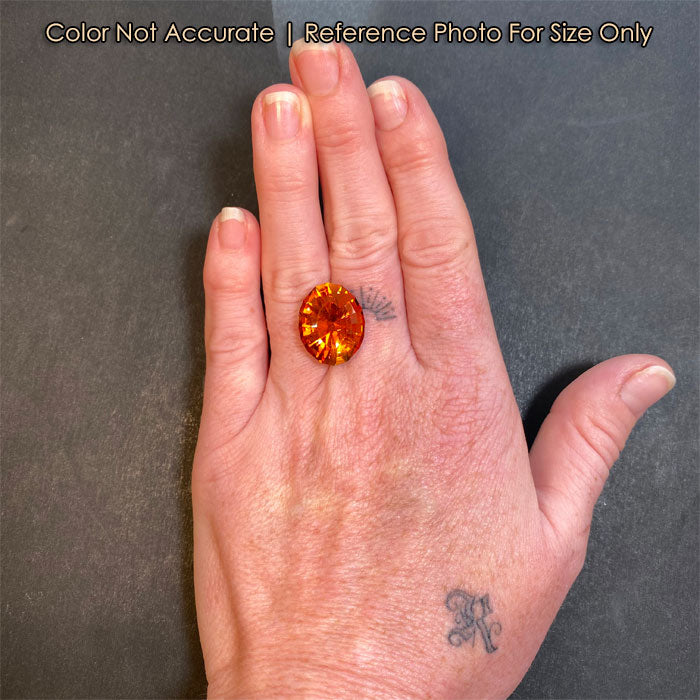 Barion Oval Cut Citrine From Uruguay 14.16 Carats