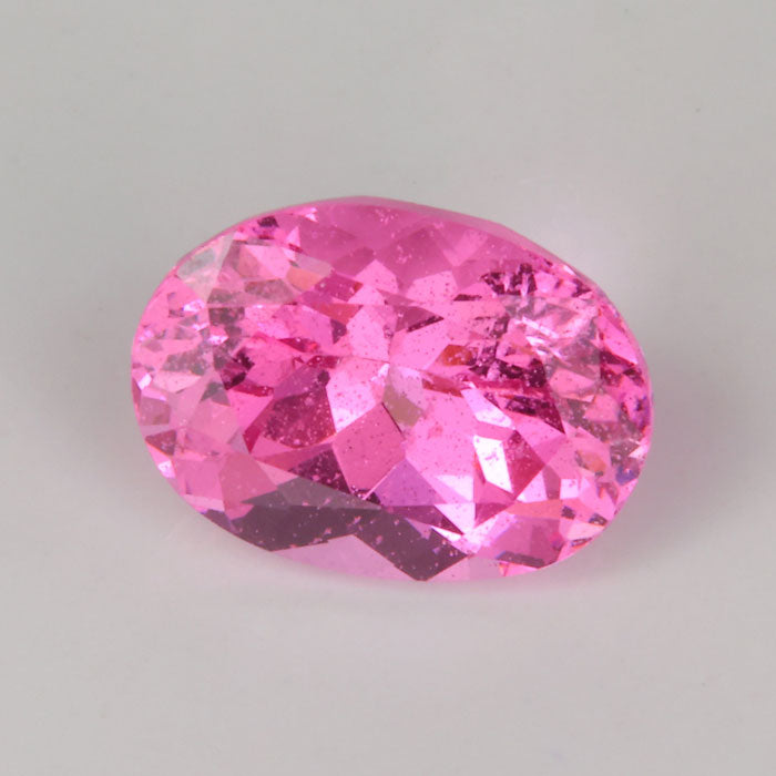 pink color oval cut spinel gemstone natural