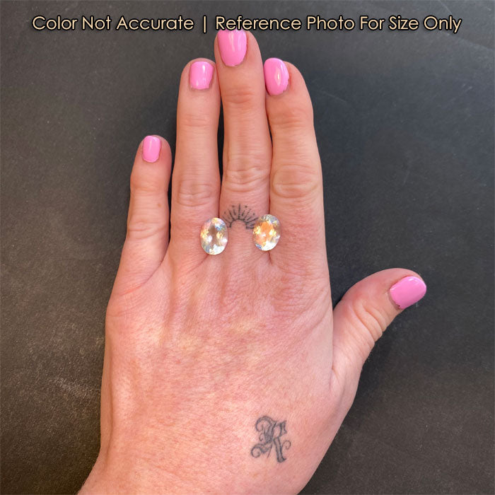 rainbow color moonstone gems size