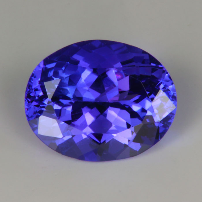 oval cut blue violet tanzanite rare gem