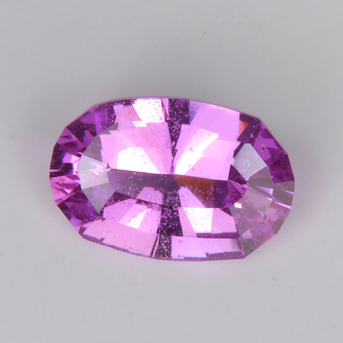 Mixed brilliant oval cut sapphire natural gemstone purple pink color