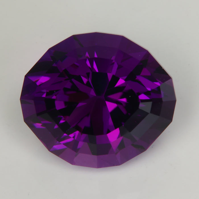oval cut amethyst gemstone natural purple