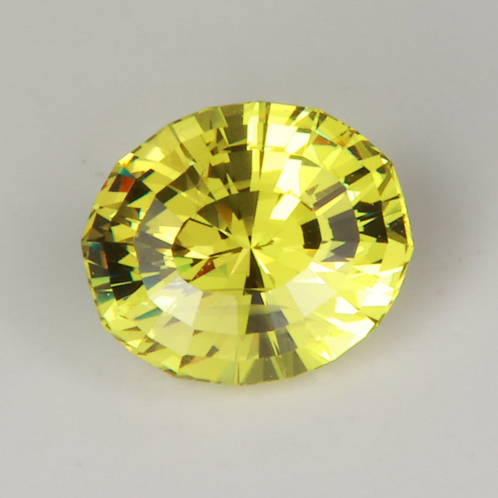 yellow green oval cut mali garnet gemstone