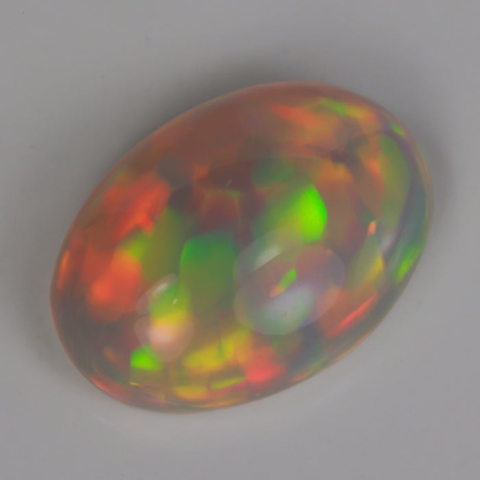 oval cut rainbow color opal from ethiopia