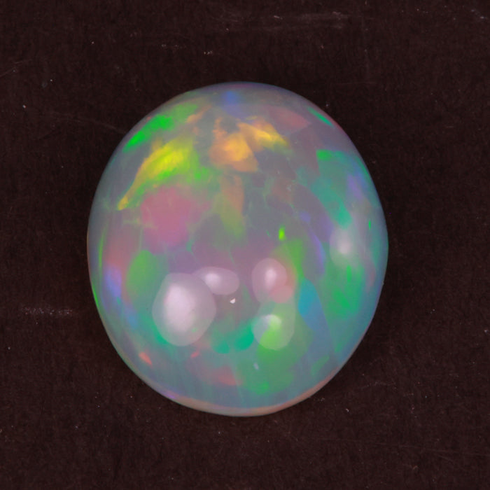 oval cut opal from ethiopia