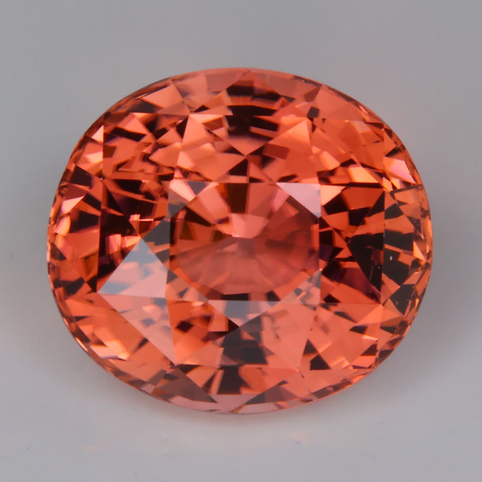 peach pink orange color natural tourmaline