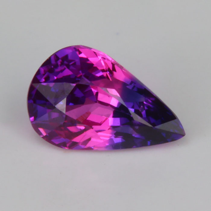 pear shape brilliant cut sapphire pink blue purple gemstone